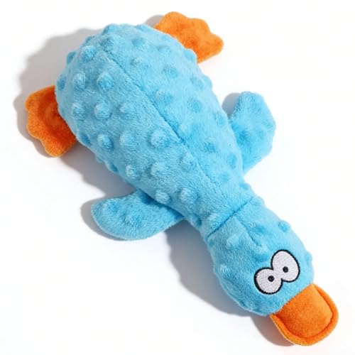 Dog Toys for Aggressive Chewers, 2026 New Duck Dog Toys Indestructible Dog Toy for Boredom Relief, Dog Squeak Toys for Small Medium Large Dogs (Blue)