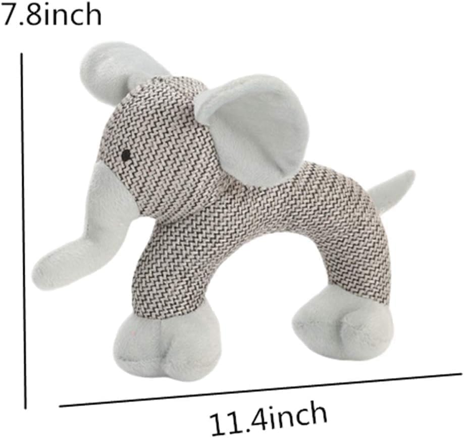 Linen Safari Companions & Chomp Champ Dog Toy, Squeaky Dog Chew Toys, Textured Linen Weave That Turns Frantic Chewing into Focused Calm, Squeaky Dog Chew Toys (Dog)