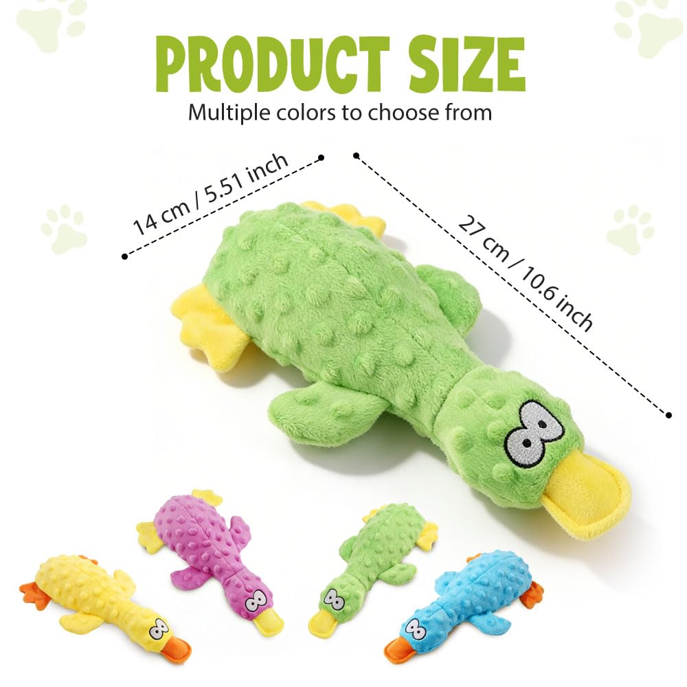Dog Toys for Aggressive Chewers, 2026 New Duck Dog Toys Indestructible Dog Toy for Boredom Relief, Dog Squeak Toys for Small Medium Large Dogs (Blue)