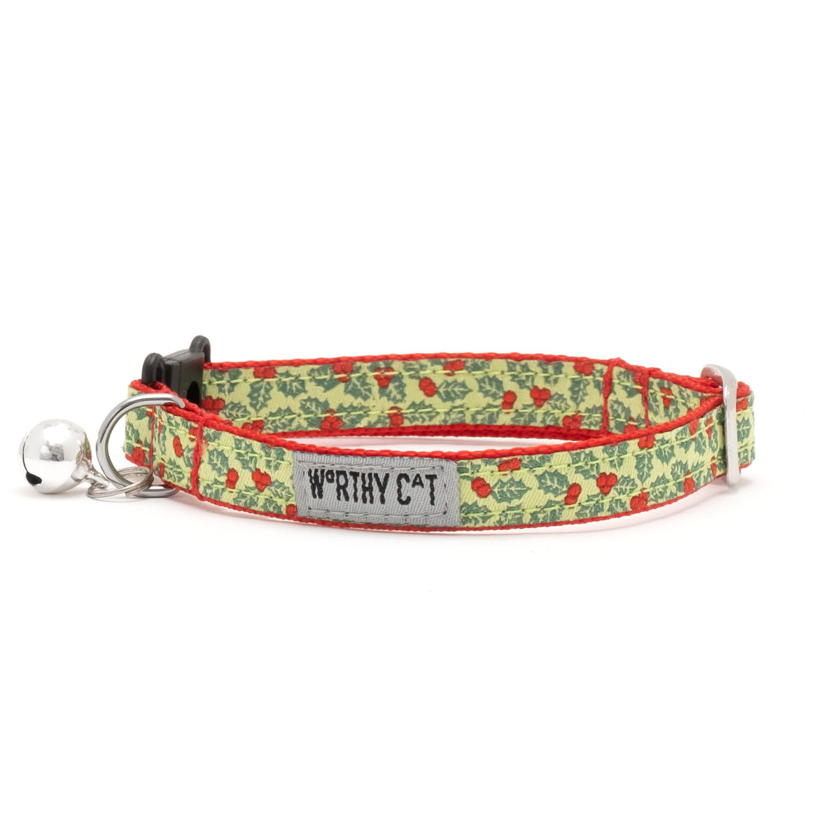Breakaway Snap Cat Collar with Bell, Adjustable Nylon Safety Collar, Jelly Beans Patterned, Blue, One Size