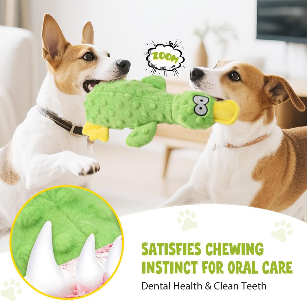Dog Toys for Aggressive Chewers, 2026 New Duck Dog Toys Indestructible Dog Toy for Boredom Relief, Dog Squeak Toys for Small Medium Large Dogs (Blue)