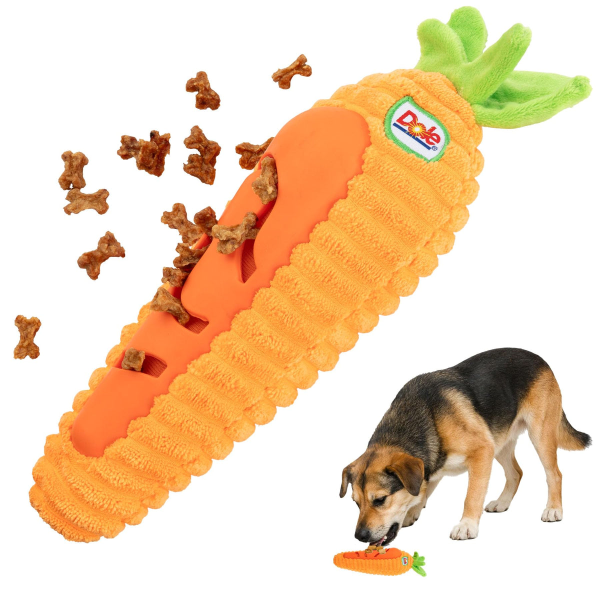 Dog Puzzle Toy with Squeaker, Banana Snuffle Dog Treat Toy for Small and Medium Dogs, Dog Enrichment Toys
