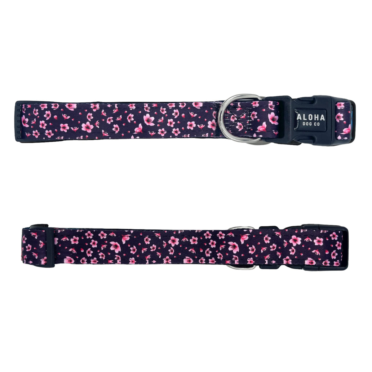 Dog Collar Tropical Floral Hawaii Personalized Soft Comfortable Adjustable Basic Collars for Small Medium Large Dogs Walking Running Training (Large, Donut)