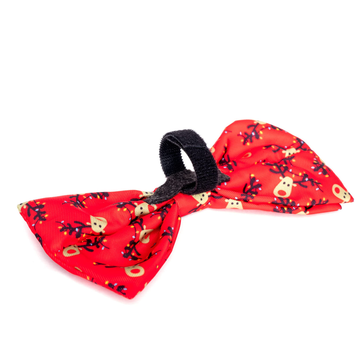 Pet Bow Tie for Dogs & Cats – Soft Printed Polyester Collar Bow Tie with Touch Fastener, Attaches to Any Collar - Narwhals Pattern, LiteBlue, Small