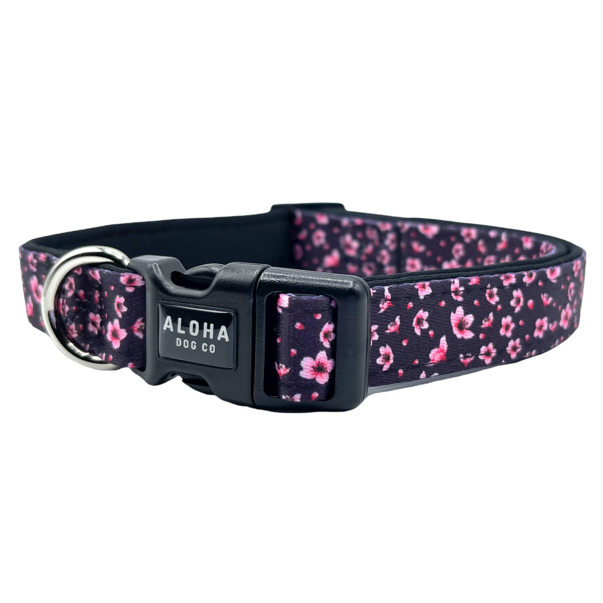 Dog Collar Tropical Floral Hawaii Personalized Soft Comfortable Adjustable Basic Collars for Small Medium Large Dogs Walking Running Training (Large, Donut)