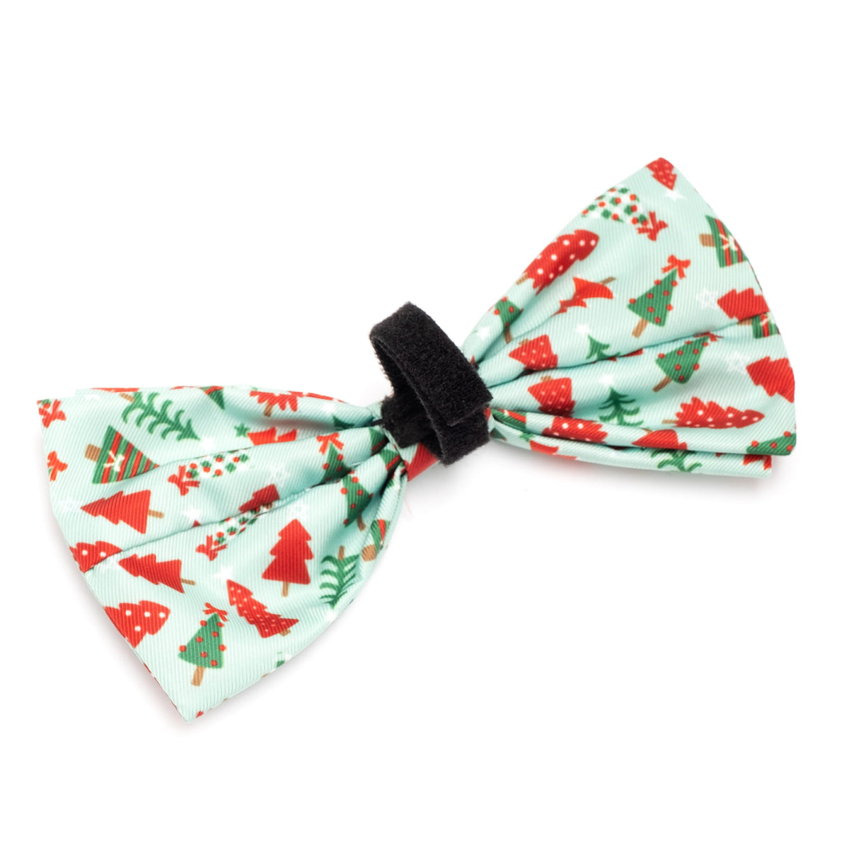 Pet Bow Tie for Dogs & Cats – Soft Printed Polyester Collar Bow Tie with Touch Fastener, Attaches to Any Collar - Narwhals Pattern, LiteBlue, Small