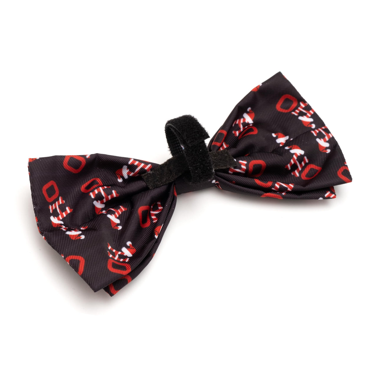 Pet Bow Tie for Dogs & Cats – Soft Printed Polyester Collar Bow Tie with Touch Fastener, Attaches to Any Collar - Narwhals Pattern, LiteBlue, Small