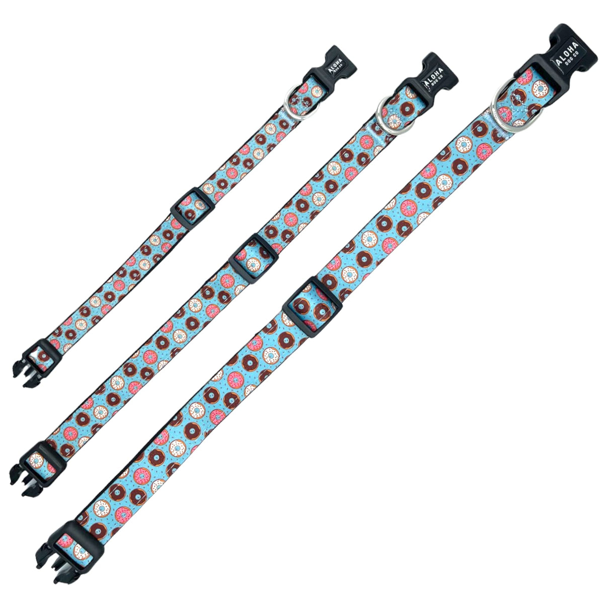 Dog Collar Tropical Floral Hawaii Personalized Soft Comfortable Adjustable Basic Collars for Small Medium Large Dogs Walking Running Training (Large, Donut)