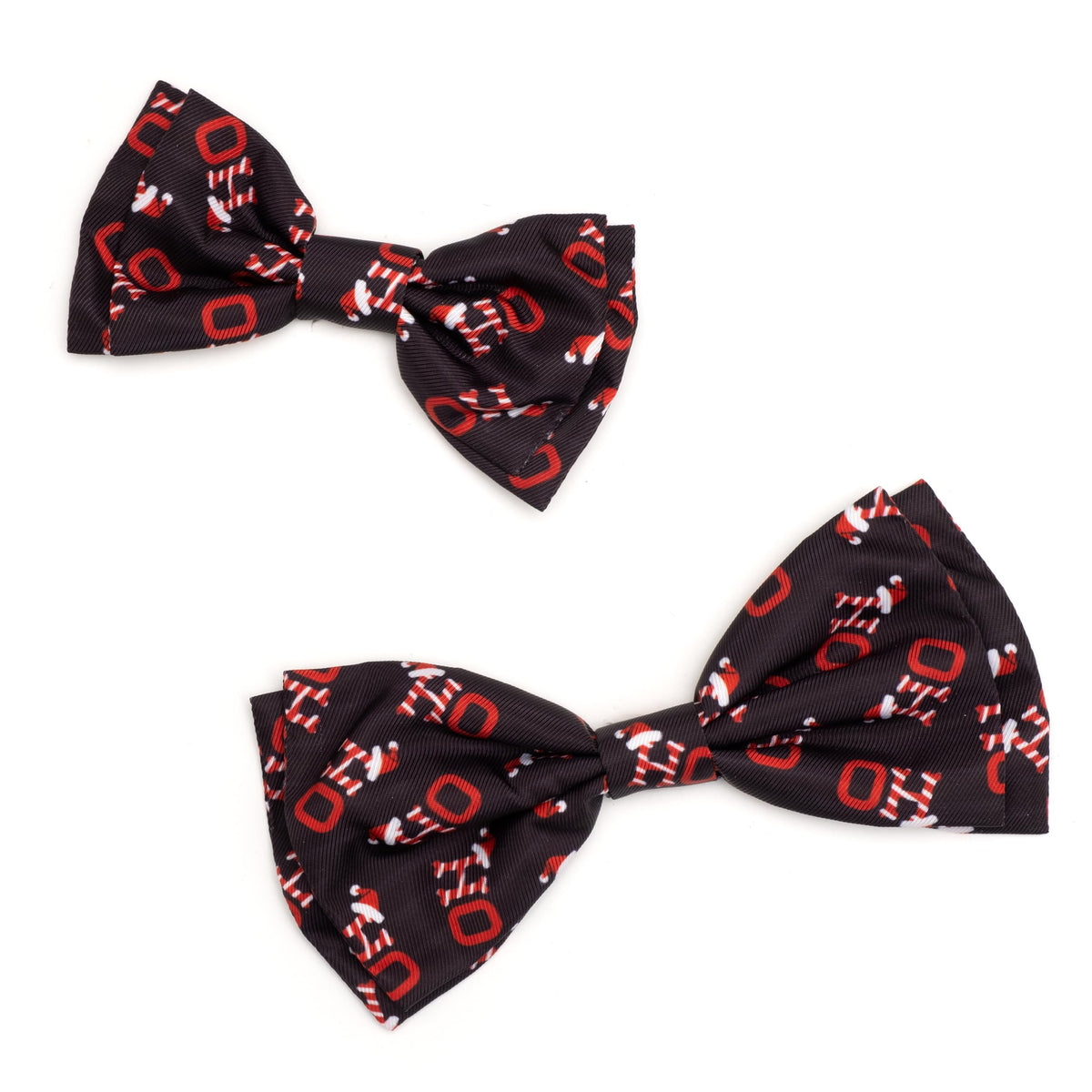 Pet Bow Tie for Dogs & Cats – Soft Printed Polyester Collar Bow Tie with Touch Fastener, Attaches to Any Collar - Narwhals Pattern, LiteBlue, Small