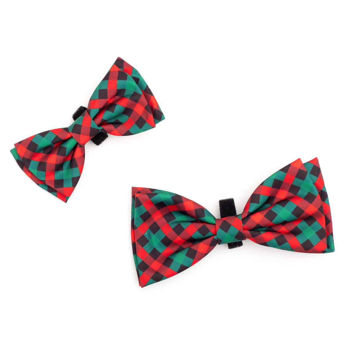 Pet Bow Tie for Dogs & Cats – Soft Printed Polyester Collar Bow Tie with Touch Fastener, Attaches to Any Collar - Narwhals Pattern, LiteBlue, Small