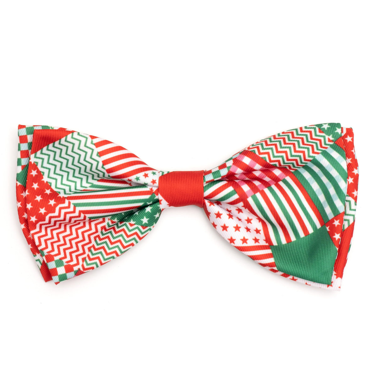 Pet Bow Tie for Dogs & Cats – Soft Printed Polyester Collar Bow Tie with Touch Fastener, Attaches to Any Collar - Narwhals Pattern, LiteBlue, Small