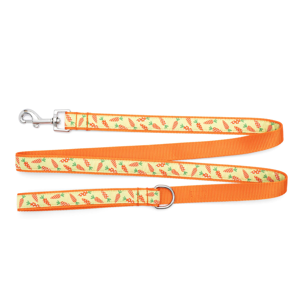 Fashionable Jelly Beans Leash for Dogs, Woven Ribbon, Solid Nickel Plated D-Ring, Blue, Small