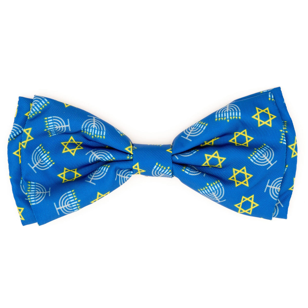 Pet Bow Tie for Dogs & Cats – Soft Printed Polyester Collar Bow Tie with Touch Fastener, Attaches to Any Collar - Narwhals Pattern, LiteBlue, Small